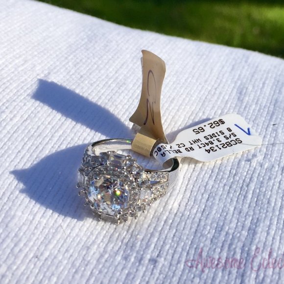 JTV Bella Luce CZ Cocktail Ring - NWT - Sz 7 - Fiery Stones! - Picture 4 of 14